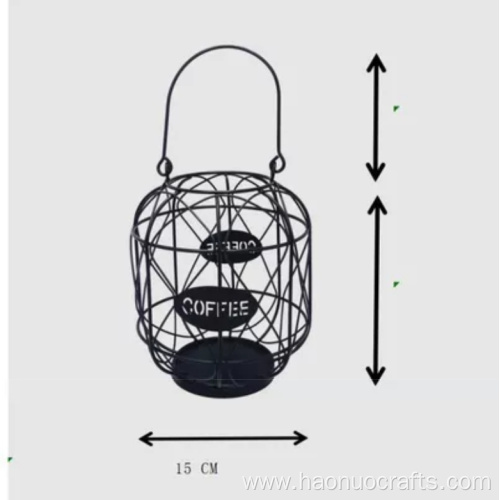 Lantern-shaped capsule storage basket